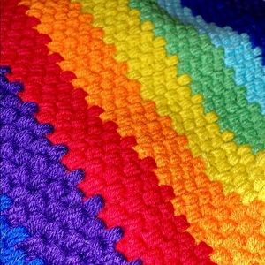 Rainbow Crochet Baby Blanket🌈🐣